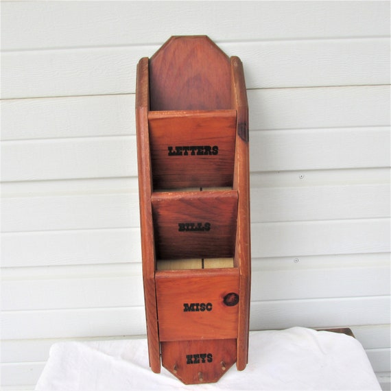 Letter holder with key hooks sale