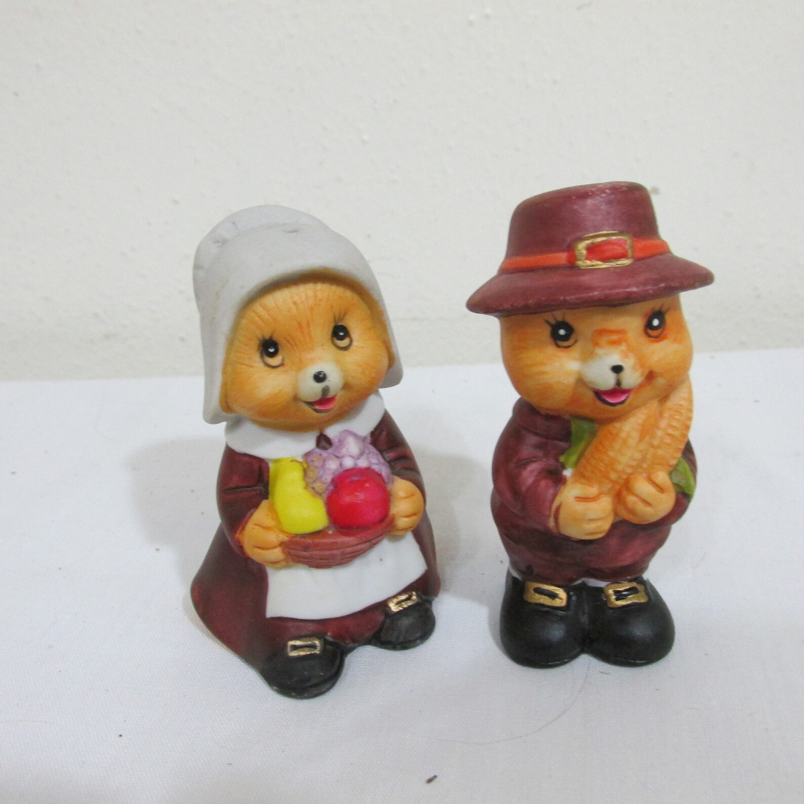 Pilgrim Salt and Pepper Shakers Chipmunks Vintage Russ Set of Etsy