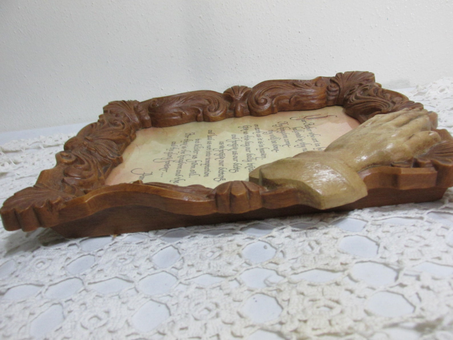 Picture The Lord's Prayer Framed Hands Folded Etsy