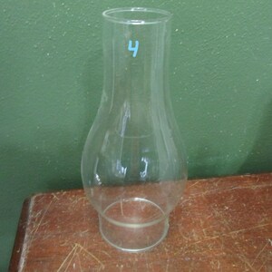 Hurricane Glass Chimney Vintage Replacement Lamp Parts Choice 4. clear 8 1/2"
