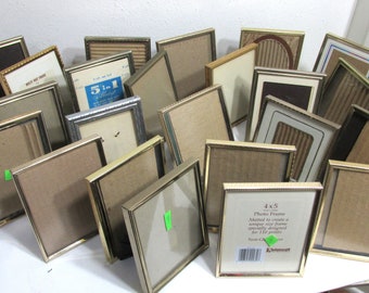 Metal Picture Frame 4 x 5 Inch Choose 1 Vintage with Glass and Easel Back