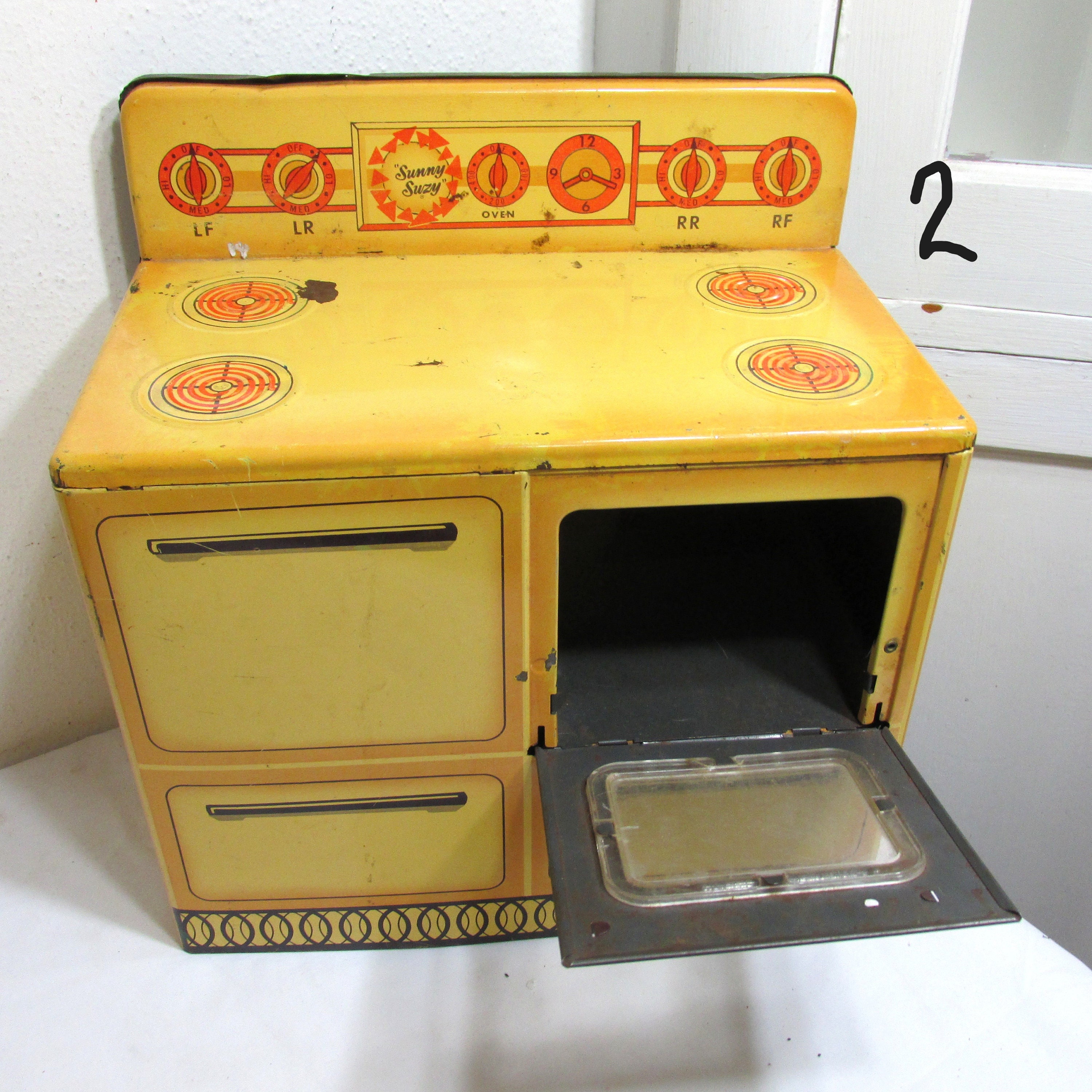 Toy Kitchen Appliances Vintage Choice of Tin Wolverine Sunny Suzy