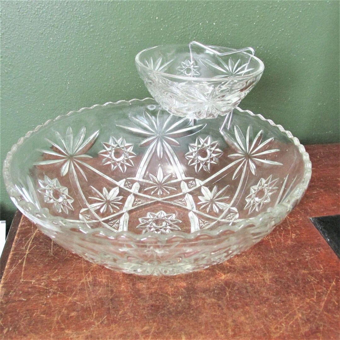 Chip and Dip Set Anchor Hocking Prescut Star of David Etsy