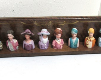 Thimbles Porcelain Ladies of Fashion Chooses 1 Vintage Avon