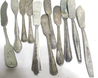 Mismatched Butter Knife Vintage Set of 11