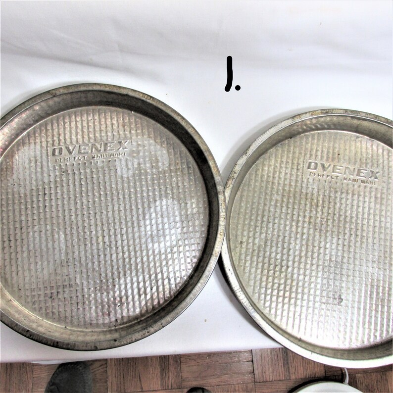 Ovenex Metal Pans Choose Vintage Starburst or Grid Design for Etsy