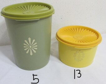 Tupperware Canisters Choice of Vintage Singles With Servalier Lids