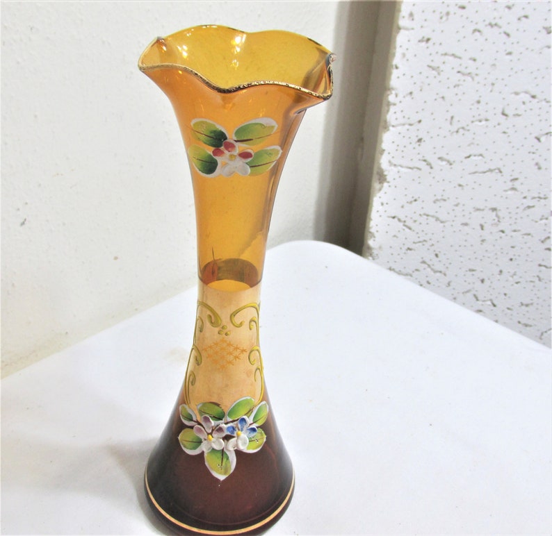 Bud Vase Hand Painted Vintage Flower Holder - Etsy