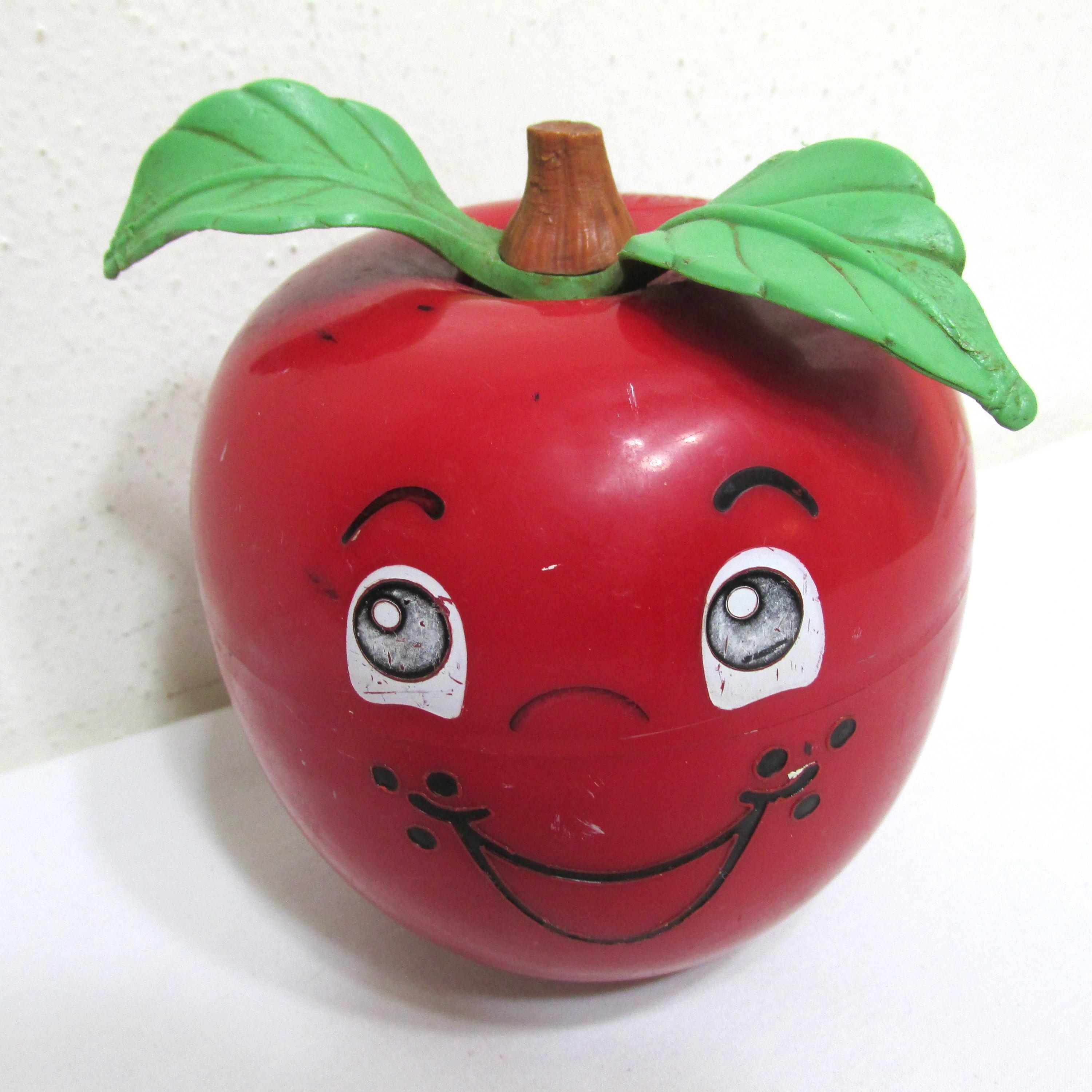Fisher Price Apple Toy Short Stem Happy Apple 1972 - Etsy