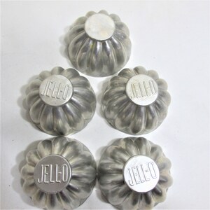 12 Vintage Aluminum Mini Ring Molds Jello Molds Dessert Molds Kitchen  Utensils 3.5 Wide Circa 1950's 