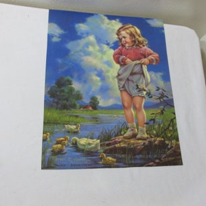 Picture Nicole Signed Mabel Rollins Harris Print or as indicated on the Lithograph Dinner for Six Ready to Frame image 5