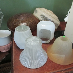 Light Glass Globe Choice of 1 Vintage Replacement Shade