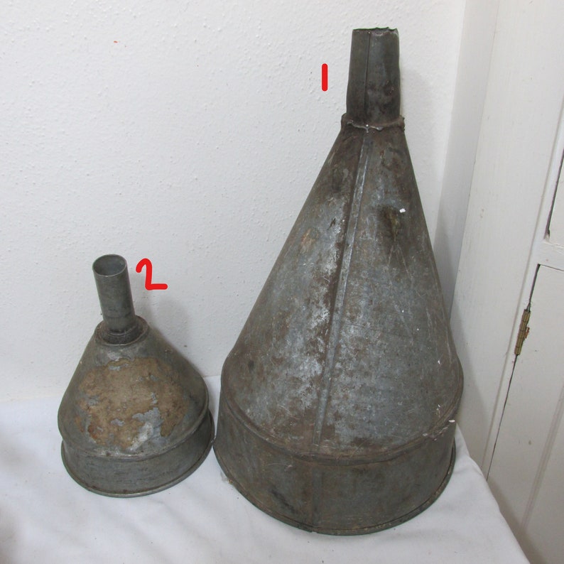 Metal Oil Funnel 1 Vintage Choice Rustic and Primitive Vintage Etsy