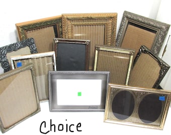 Metal Picture Frames Choose 1 Vintage 5 x 7 Inch with Easel Back and Glass