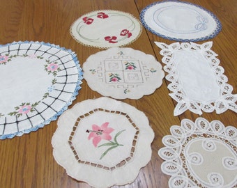 Linen Doily Vintage Estate Find  Choice