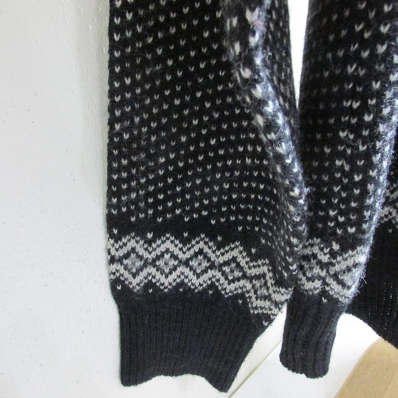 Norwegian Style Cardigan Sweater Vintage 100% She… - image 5
