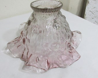 Fenton Candle Shade Vintage Cabbage Rose Replacement Parts