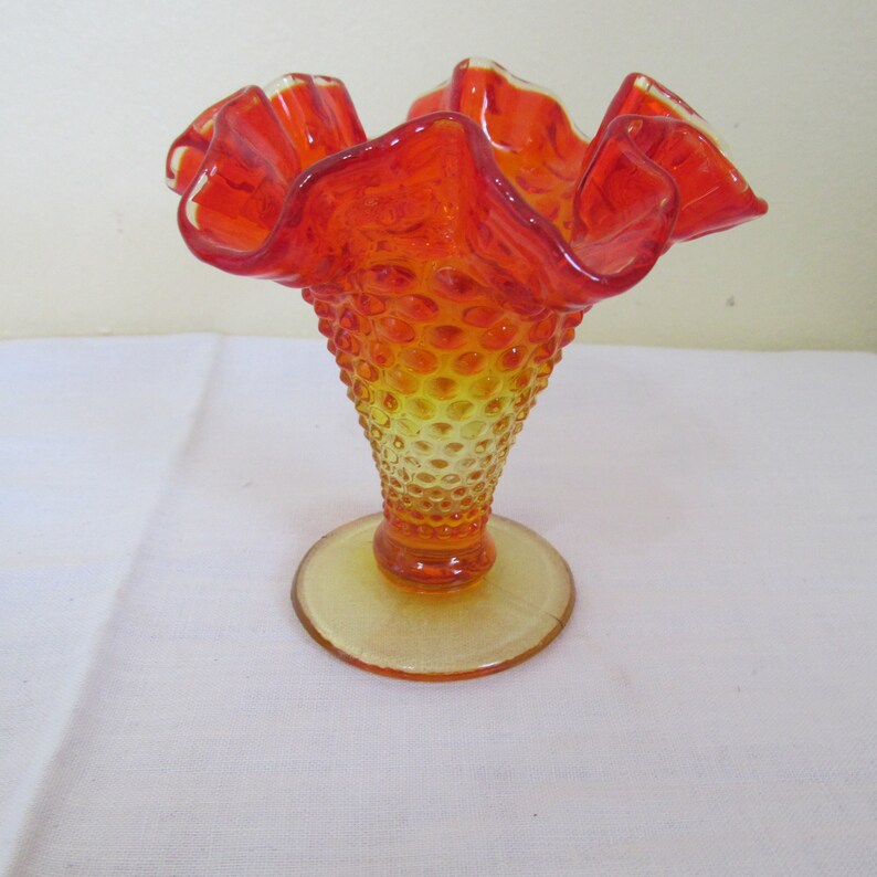 Fenton Trumpet Vase Choice of 1 Vintage Hobnail Flower Holder