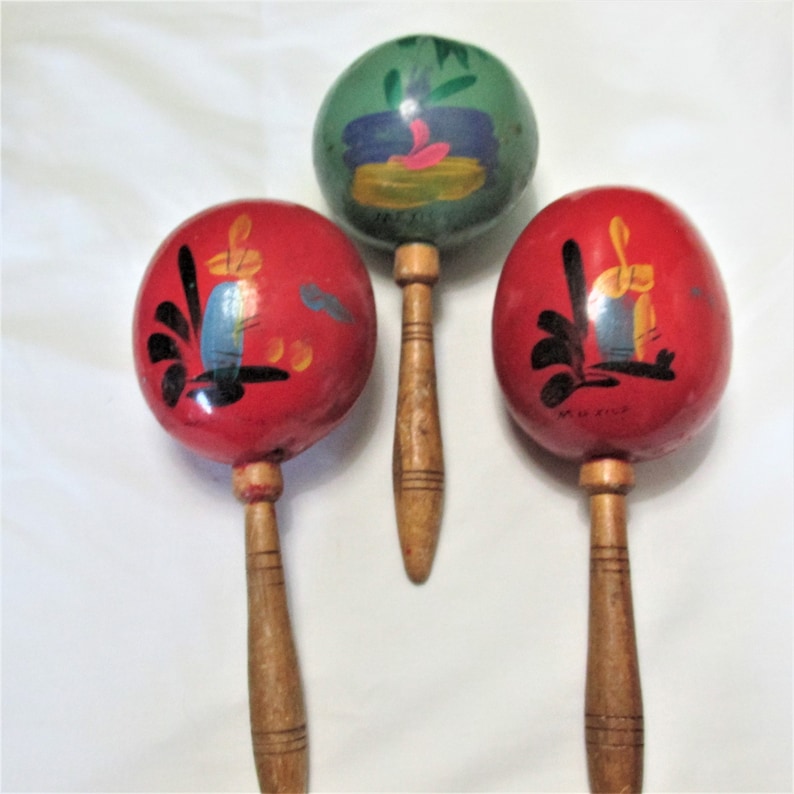 Maracas Mexican Music Makers Vintage Choice of 1 - Etsy