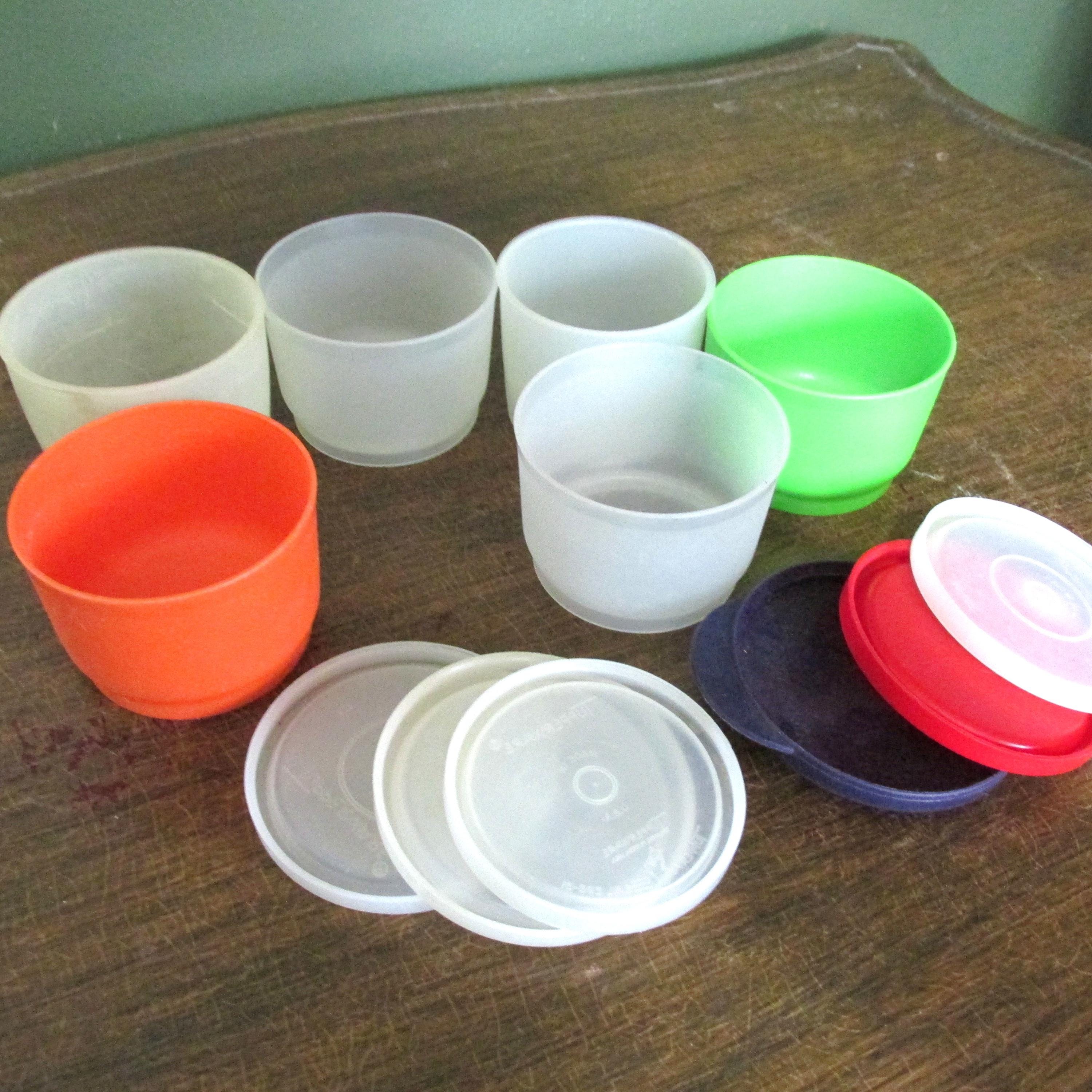 Tupperware Snack Cups Set of 6 Vintage Containers - Etsy