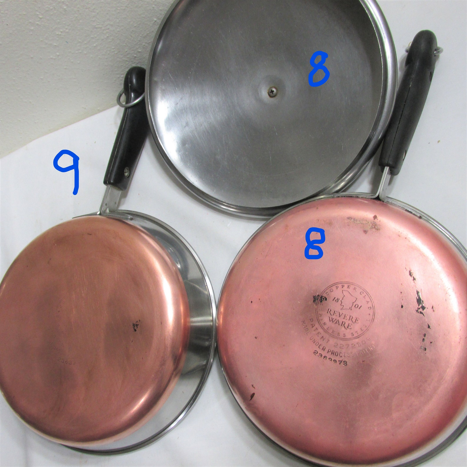 Revere Ware Saucepan Copper Bottom Choose 1 Vintage Pan or Etsy