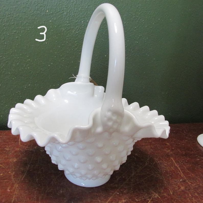 Fenton Milk Glass Hobnail Vintage Choice - Etsy