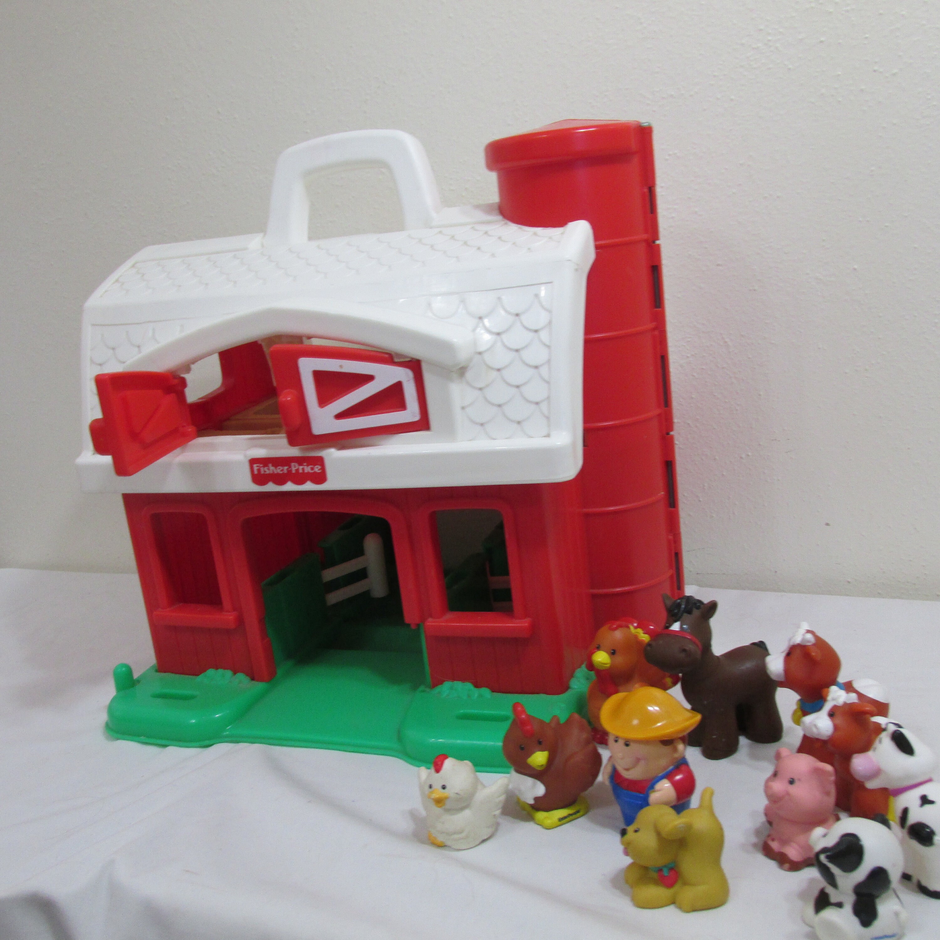 Fisher Price Barn Vintage 1995 Little People Animals And Etsy