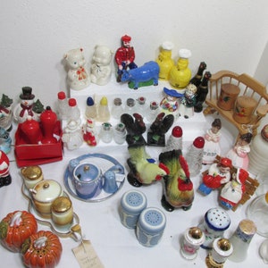 Salt and Pepper Shakers Choose 1 Vintage Set or some Singles