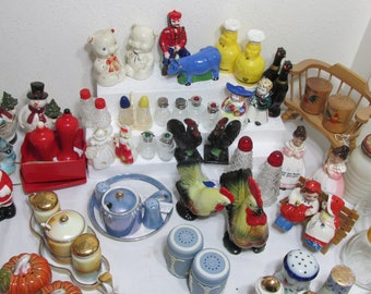 Salt and Pepper Shakers Choose 1 Vintage Set or some Singles