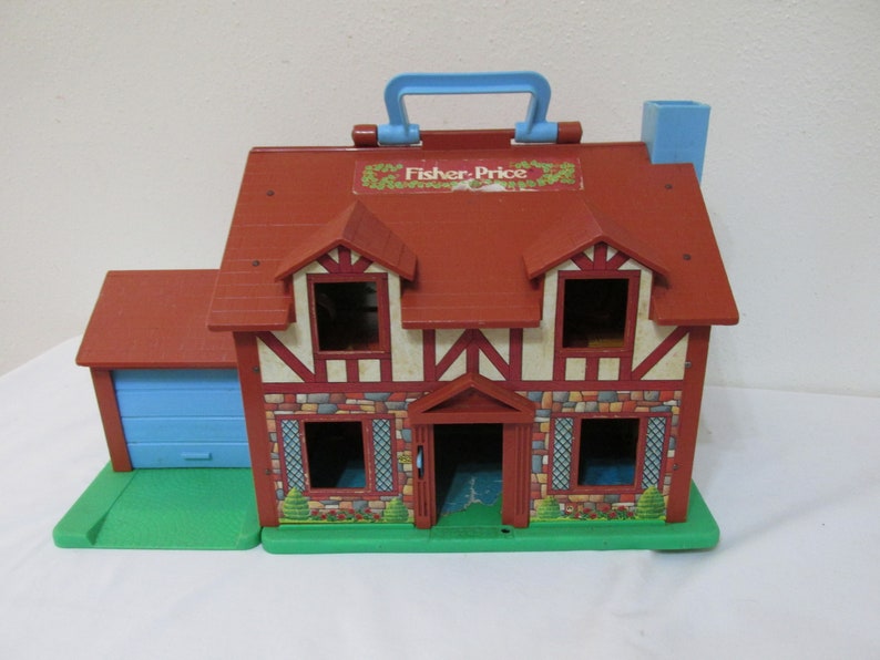 Fisher Price Tudor Family Playhouse Vintage Toy With Etsy