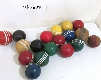 Croquet Balls Replacements Vintage Some Wood or Not