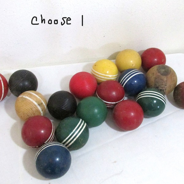 Croquet Balls Replacements Vintage Some Wood or Not