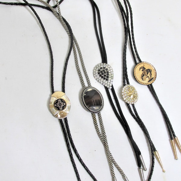 Bolo Tie Choice of Vintage String Neckties