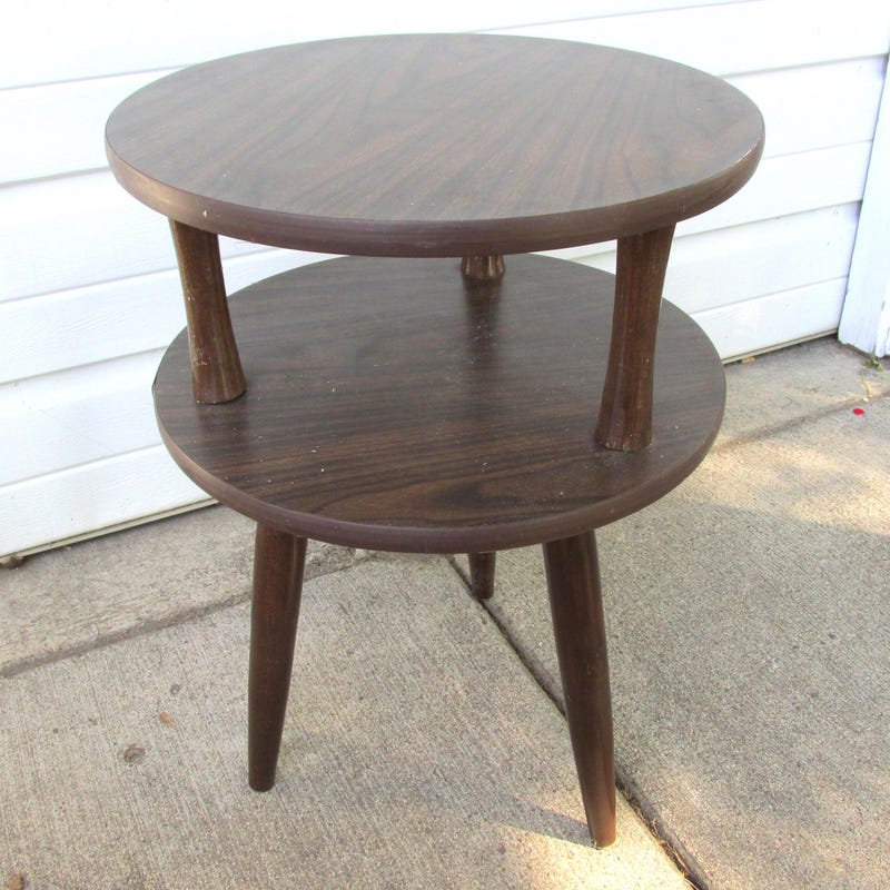 Round Tier Table Vintage - Etsy