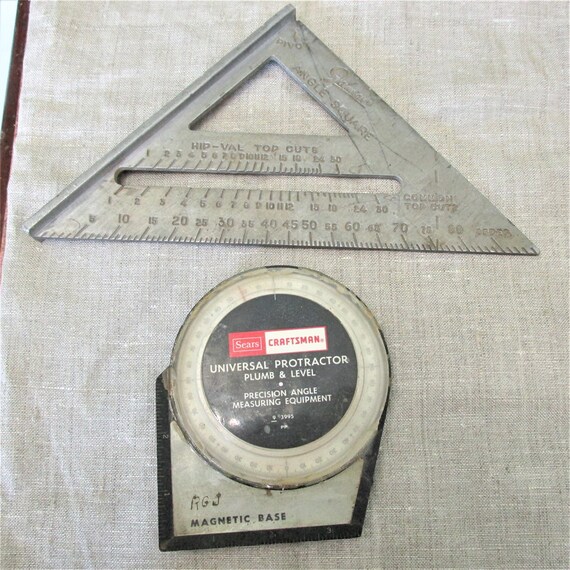 Craftsman Universal Protractor Plum and Level 9 3995 or Choose Vintage Square Angle Measuring Tools Etsy UK