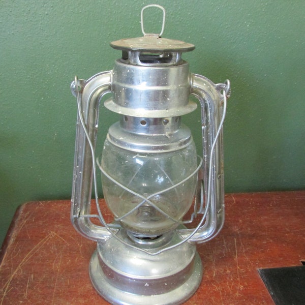 Kerosene Lantern Silver AS IS Vintage Non Working