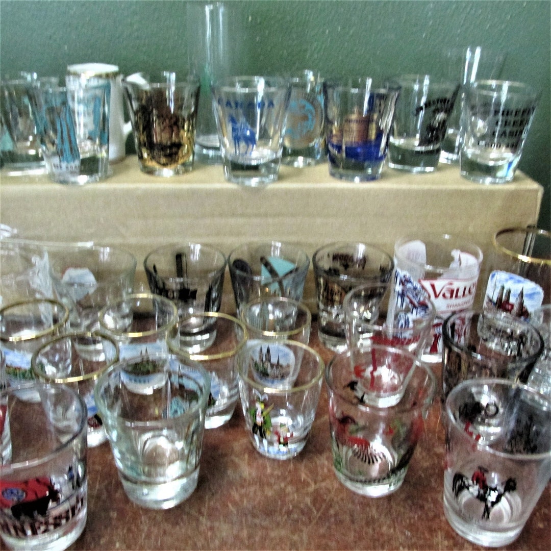 Souvenir Shot Glass Choice of 1 Vintage Etsy
