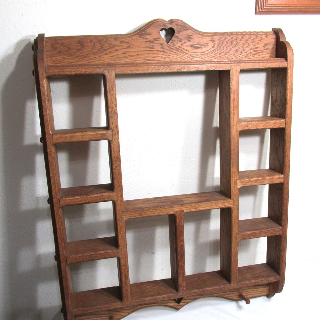 Wood Curio Cubby Display Vintage Wall Shadow Box - Etsy