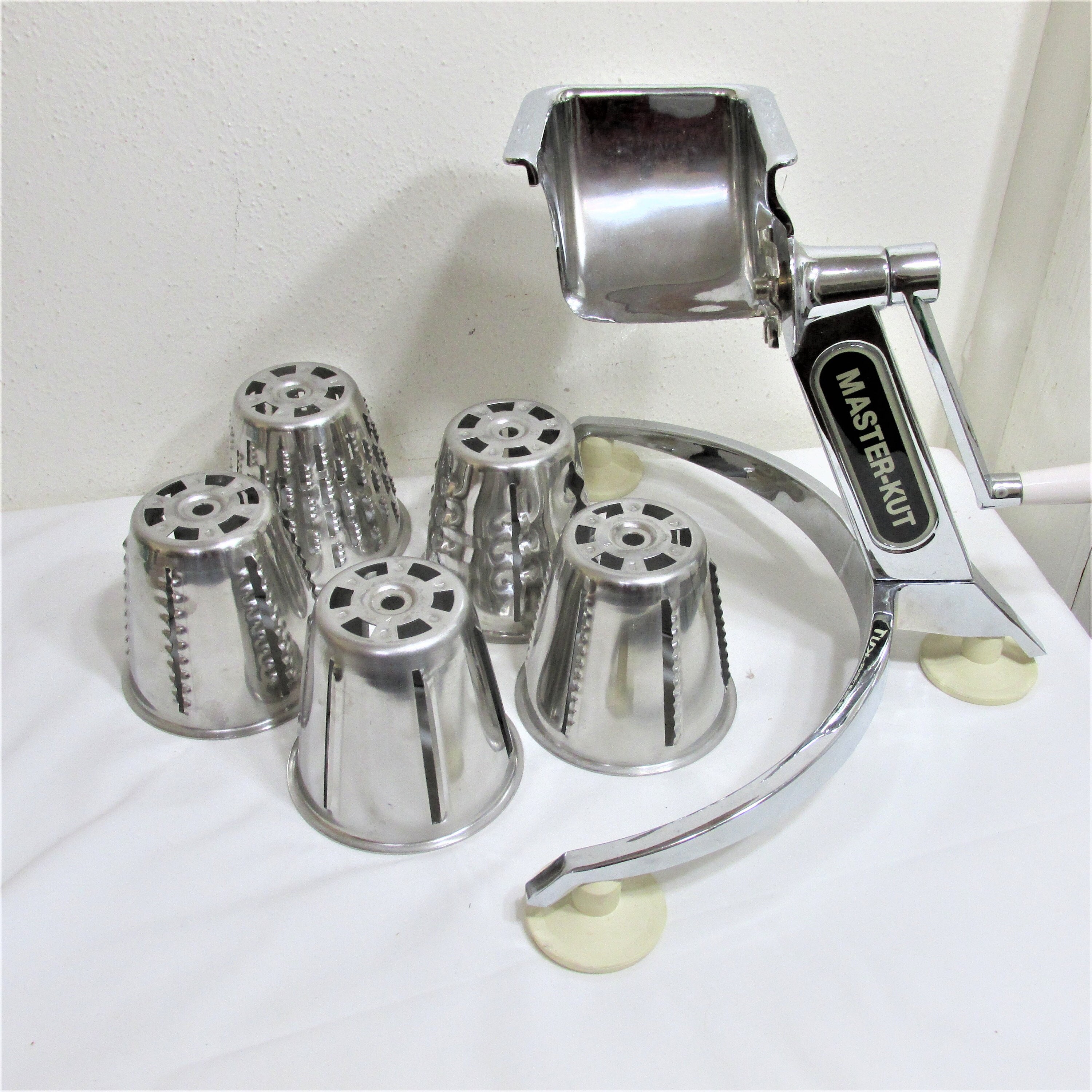 Hand Crank Salad Maker, Old Fashioned Heavy Duty Stainless