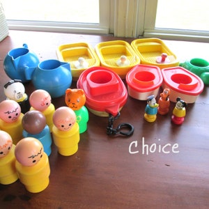 Fisher Price Tub Toys or Jumbo People Vintage Choice