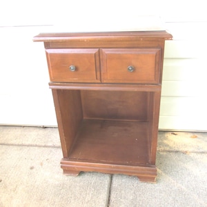 Night Stand with Drawer Vintage Side Table