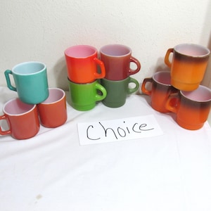 Mugs Hazel Atlas Set of 3 Vintage 6 Ounce Cups