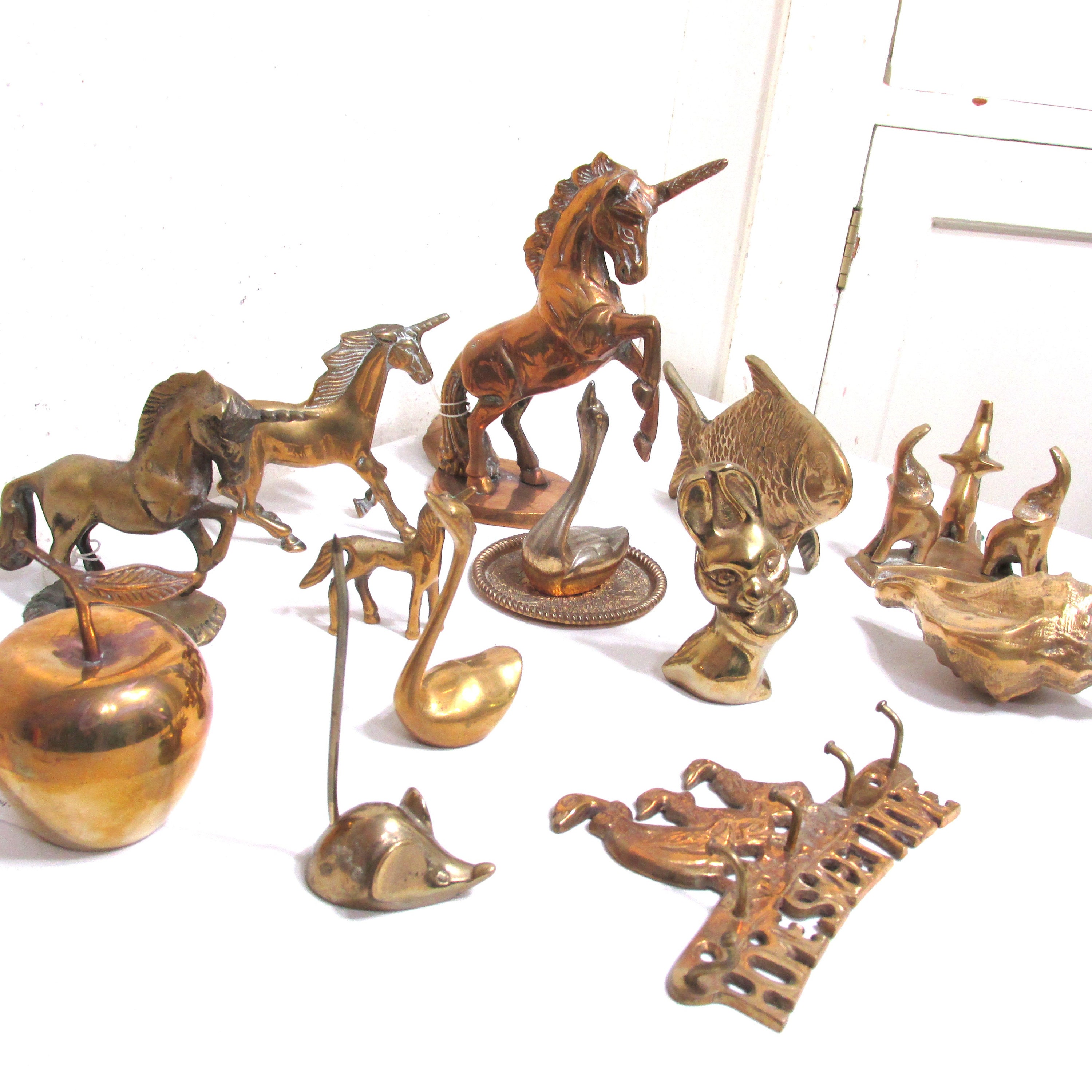 Brass Figurine Vintage Animal or Bird Choice