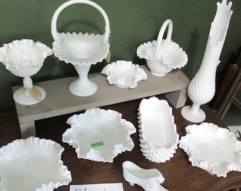Fenton Milk Glass Hobnail Vintage Choice