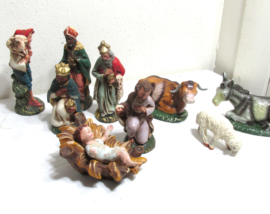 Christmas Nativity Figurines Replacement Choice of Vintage Items Etsy