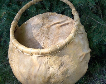 Wall Pocket Hanging Bark Basket