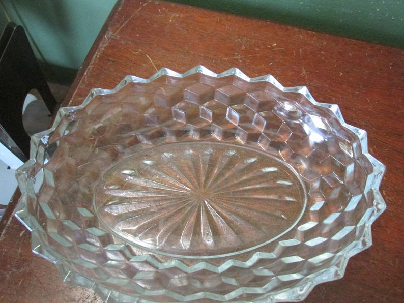 American Fostoria Bowl Vintage Oval Serving Dish