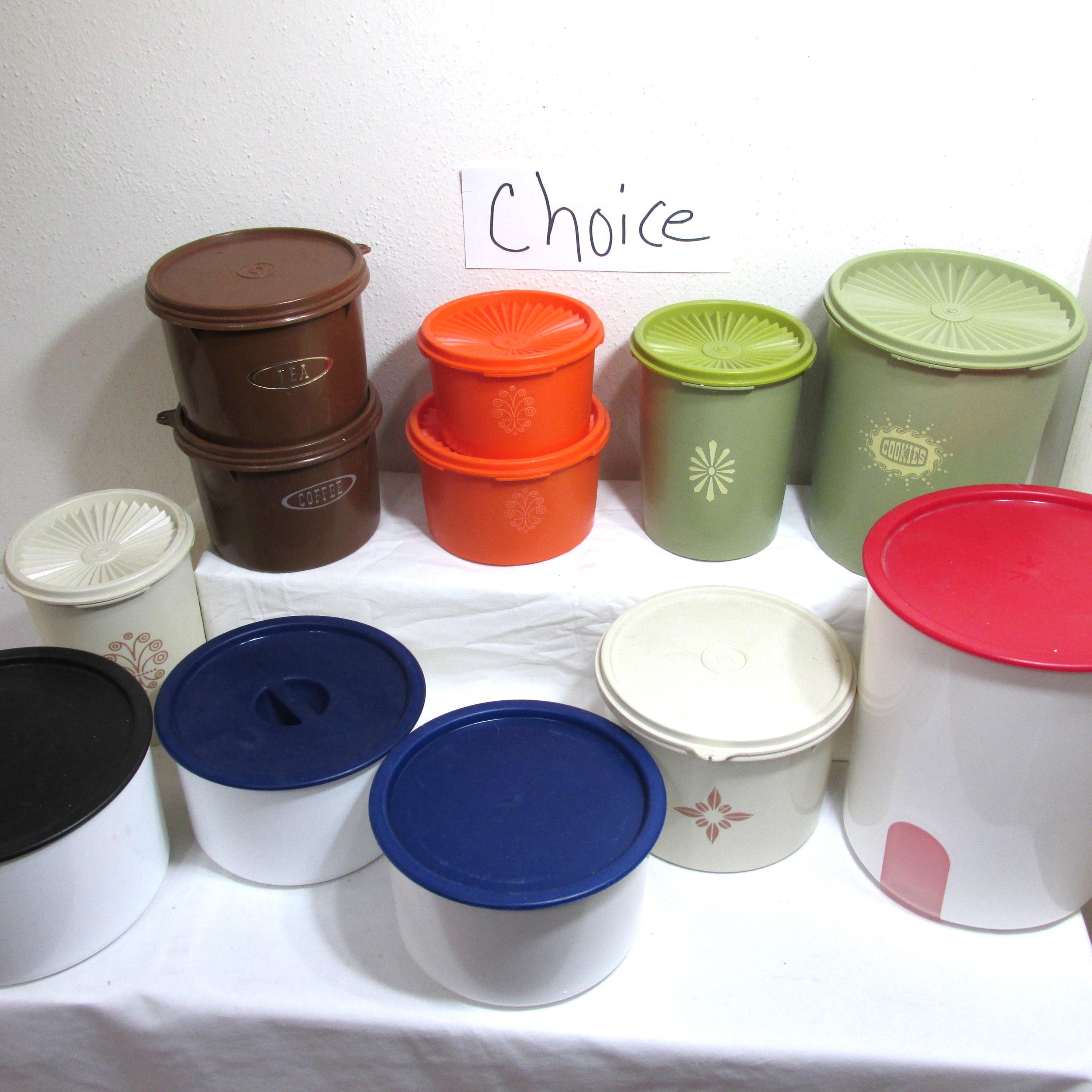 Tupperware ヴィンテージキャニスターセット 10ピース 5サイズ