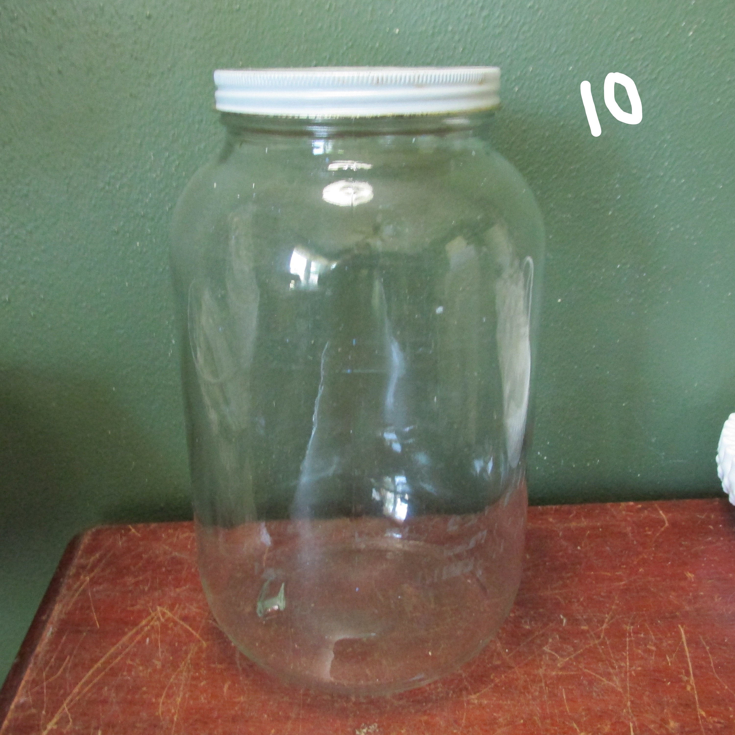 Glass Jar Metal Lid Choice of 1 Vintage Large Canister Containers