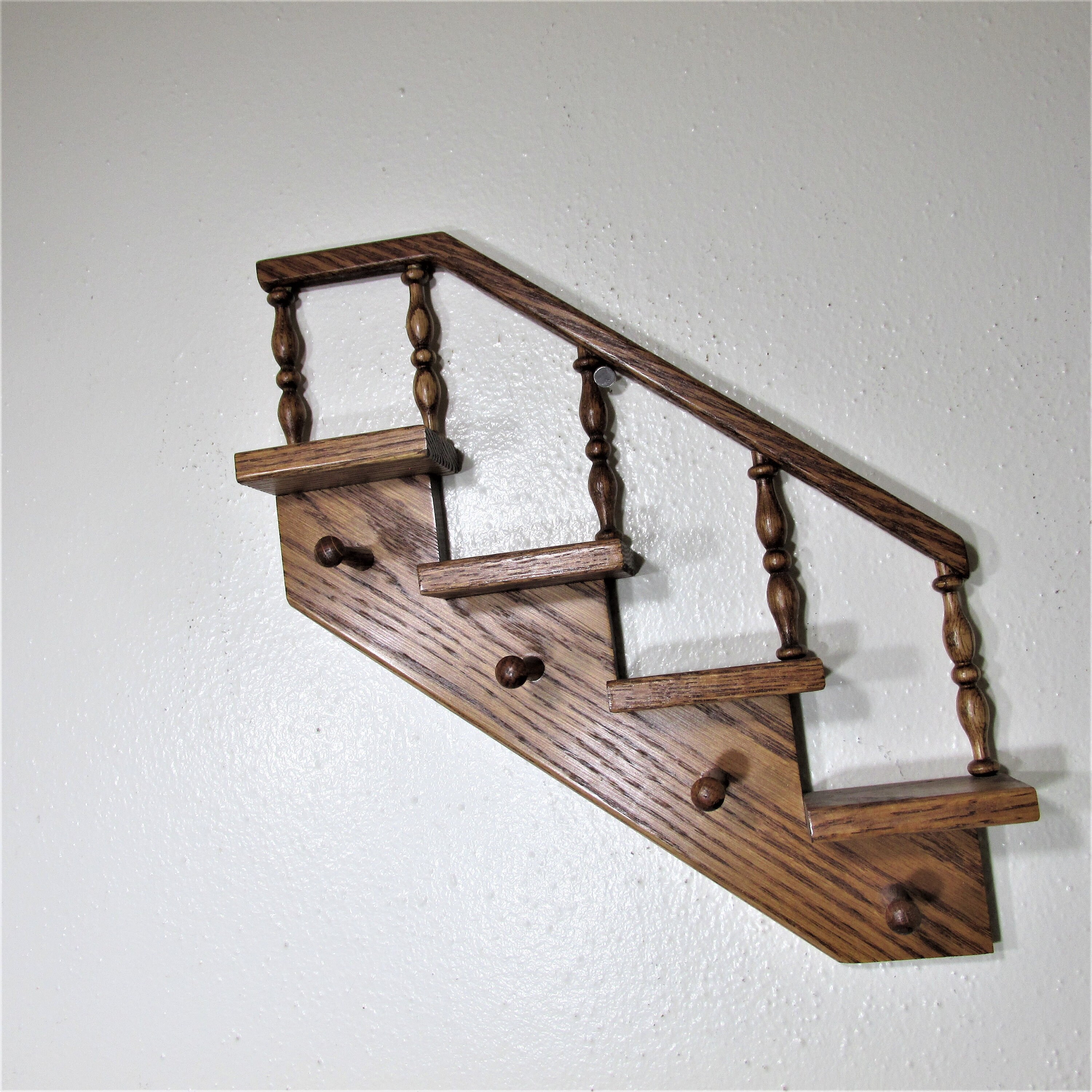 Shelving Storage & Organization Wood Shelf Stairs Wall Hanging